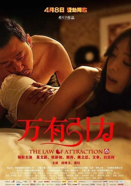 名称：万有引力 (2011) 1080P描述：这是四个与爱情有关的故事：审计员高远（文章 饰）三年来重复着两地奔忙的工作，在他前往外地送交一份重要文件之时，机场安检员石晓琳（白百何 饰）却将他扣留，耽误了航班的高远大怒，却发现石晓琳对他非常了解……；数学教师王勇（郭涛 饰）与妻子雪莲（张静初 饰）结婚多年，在朋友的启发下决定要个孩子，然而这对爱人的怀孕战役进行的异常艰难……；阿美（莫文蔚 饰）与情人遭遇因信号灯故障引起的车祸，阿美轻伤，而情人重伤昏迷，而这场车祸，似乎由阿美的丈夫云山（戴立忍 饰）一手策划……；跳伞运动员嘉欣（黄幻 饰）因吸毒被跳伞队开除，运动生涯宣告结束，她的男友兼搭档海桥（段博文 饰）决定不惜一切代价挽救她……阿里：